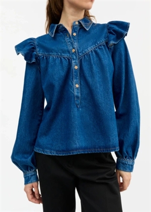 Mille bluse Vintage Washed Blue Skall Studio 